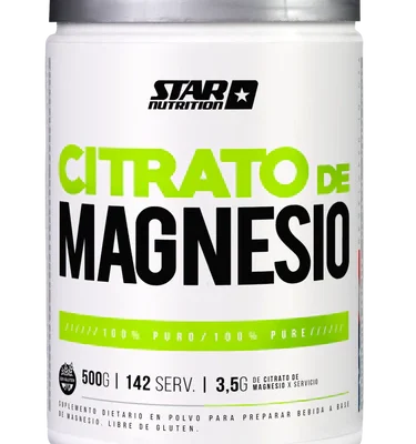 CDMAGNESIONEW500g CITRATO DE MAGNESIO NEUTRO X500GR STAR NUTRITION