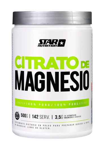 CDMAGNESIONEW500g CITRATO DE MAGNESIO NEUTRO X500GR STAR NUTRITION